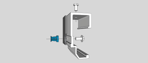 Concealed clip installation